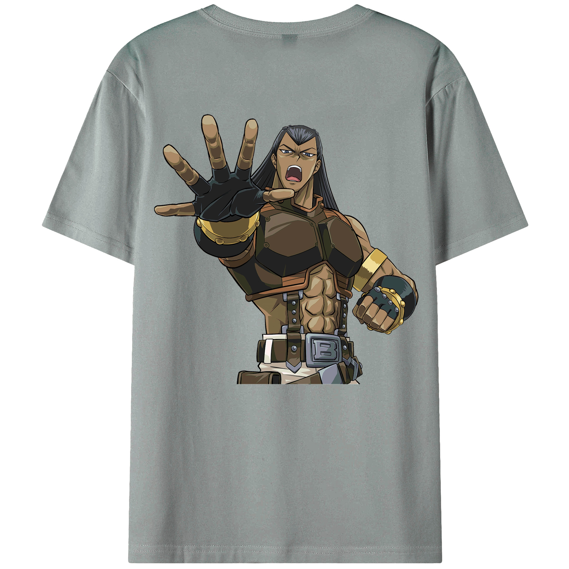 （画像用） 遊☆戯☆王 Yu-Gi-Oh! 綿100％ メンズ半袖Tシャツ（バックプリント） 通気性